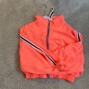 Pink rain jacket/ wind breaker